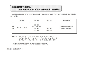 ✨冬の夜を走る列車旅で、琴平へ✨ 東京発「サンライズ瀬戸」琴平延長運転決定！